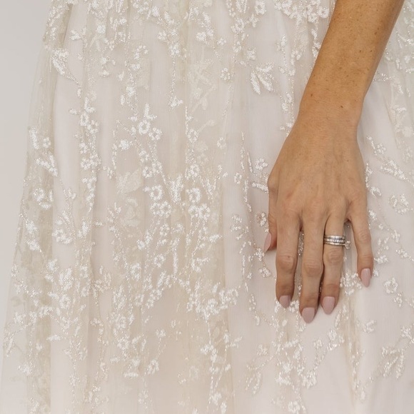 (White) Arline shimmer gown (Baltic Born) - Picture 7 of 14